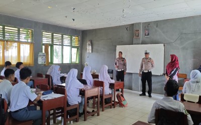 Sosialisasi Kamseltibcar Lantas Polres di MAN 1 Bengkulu Utara