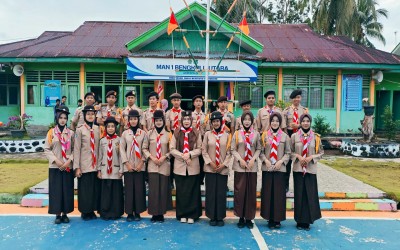 Gudep 09803-09804  MAN 1 Bengkulu Utara Gelar Pelantikan Anggota